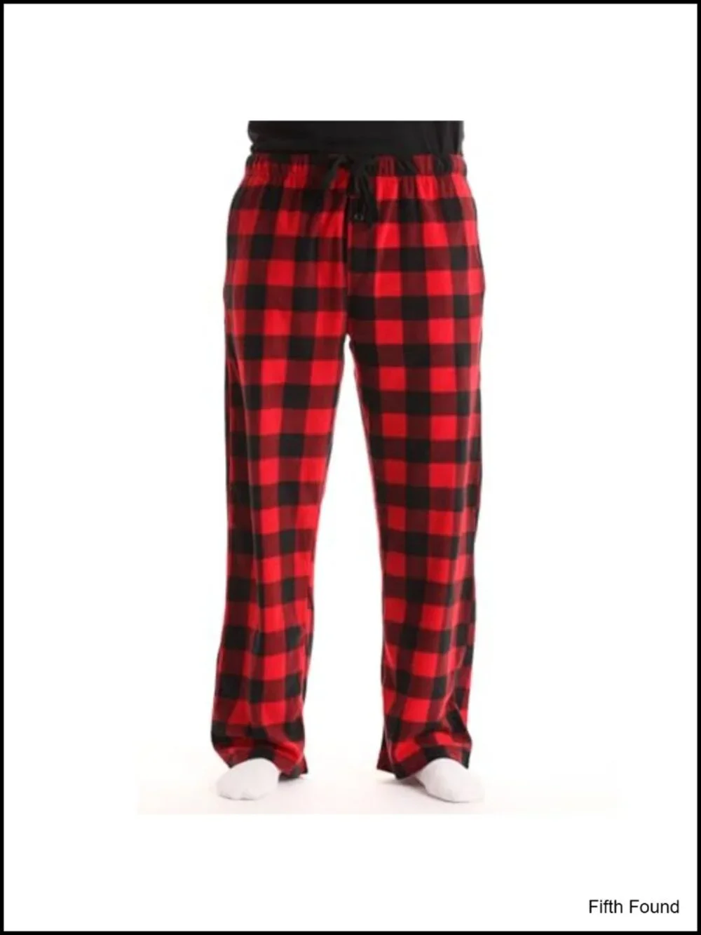 Micro Fleece Buffalo Plaid Pajama Pants with Pockets